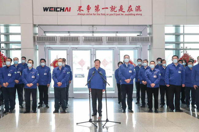 譚旭光：濰柴精神高高飄揚在海拉爾！